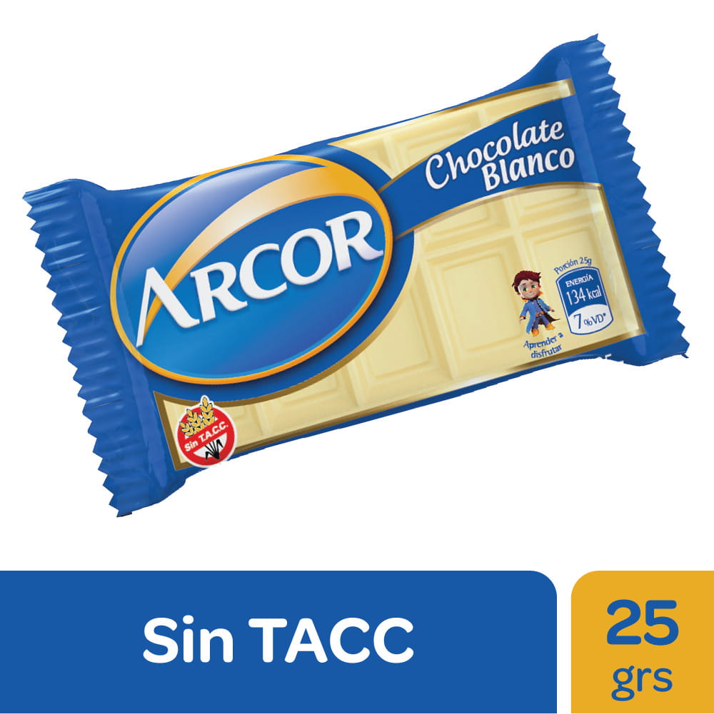 CHOCOLATE ARCOR BLANCO X 25G