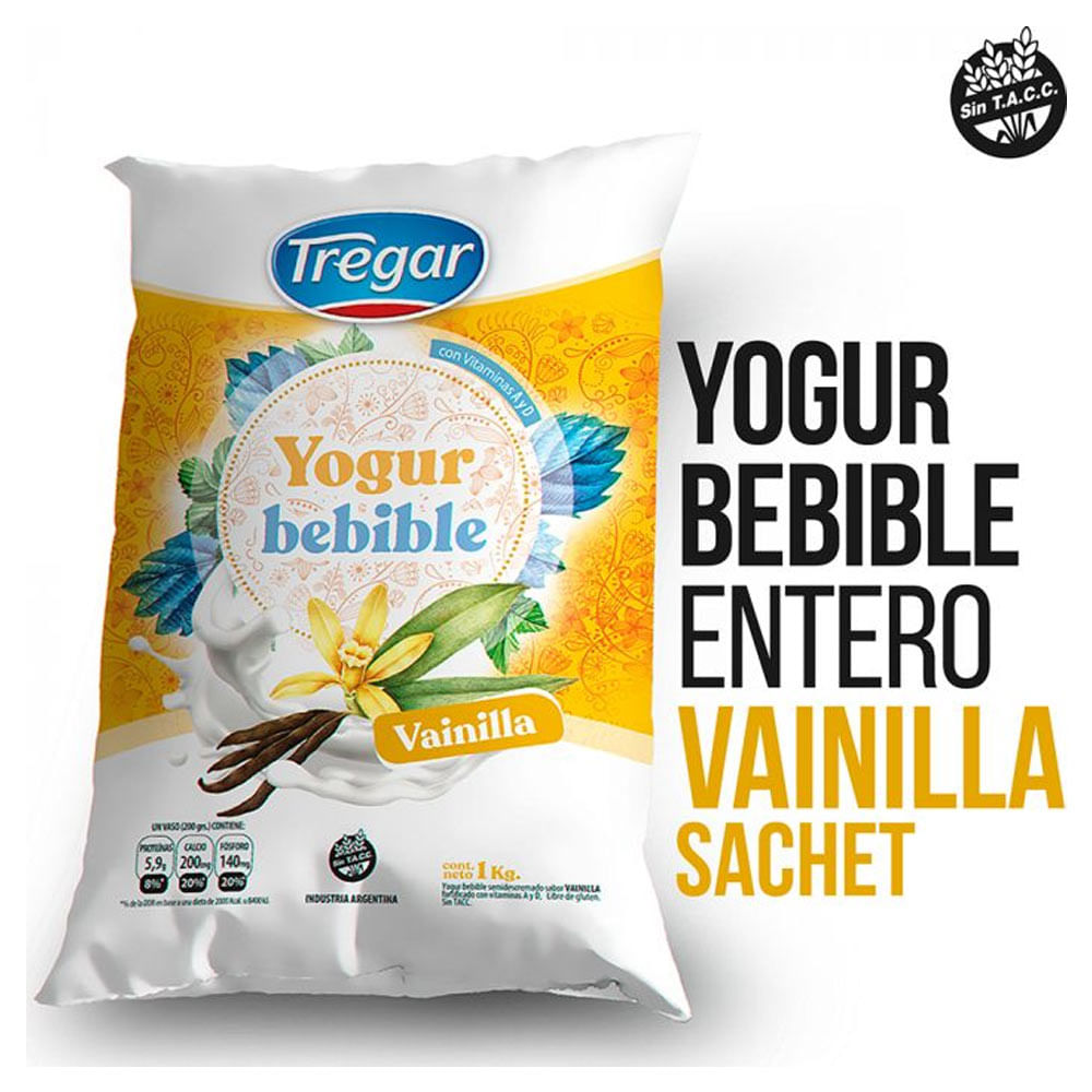 YOGUR TREGAR ENTERO NATURAL X 140 GR