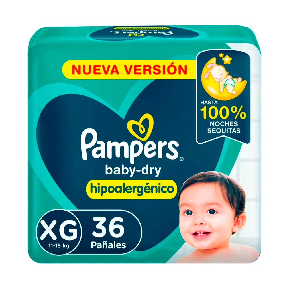 Panal Baby Dry XG Pampers 36 Un