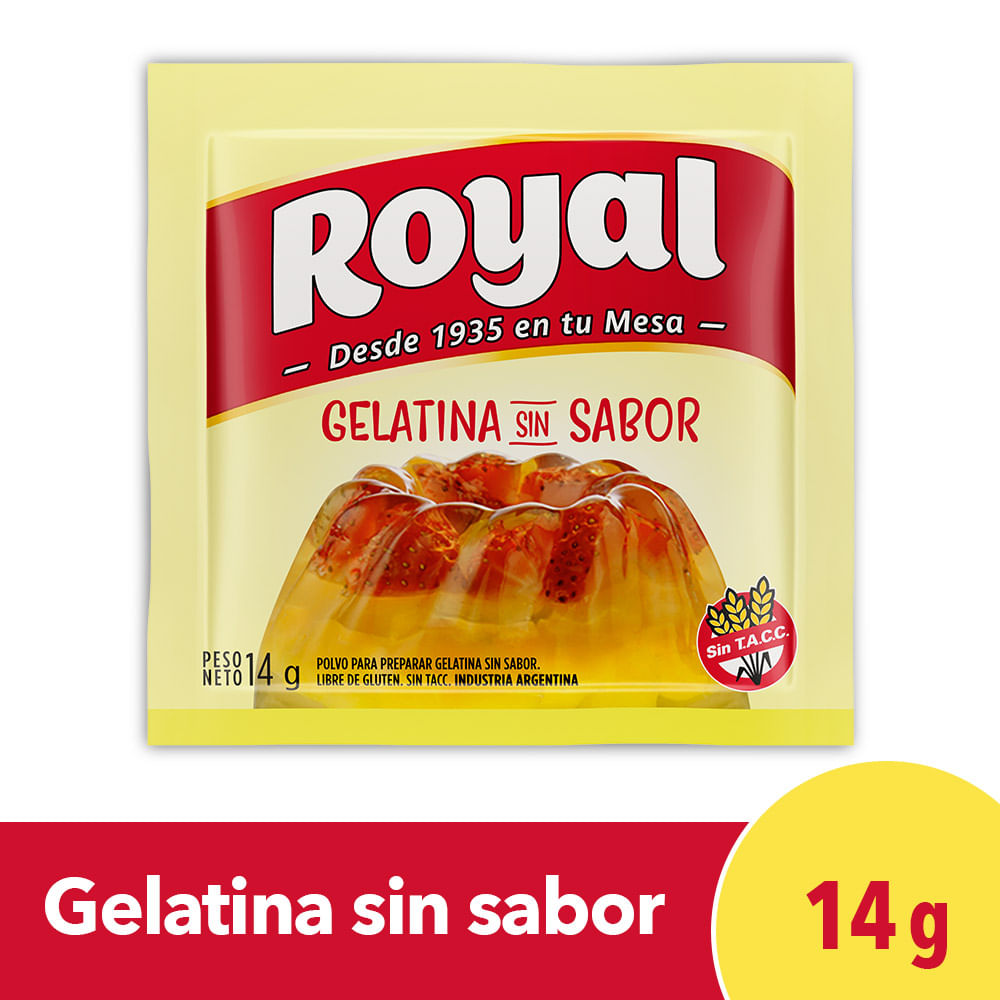 Gelatina Sin Sabor Royal 14 Gr - arcordiezb2c